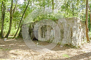 A Bunker of world war 1 in flanders fields