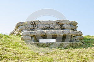 A bunker world war on trench of death Belgium