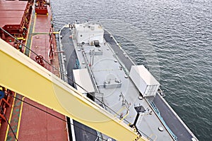 Bunkering operations at the port of Vancouver,WA, USA. August,2020. Columbia river.