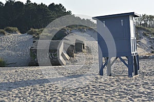 Bunkers on the beach