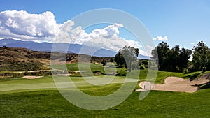 Bunkers and Fairways On Legends Golf Course, Southern California