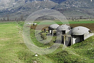 Bunkers on field