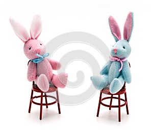 Bunnies on Chairs