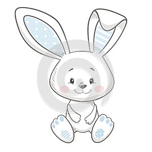 Bunny cute print photo