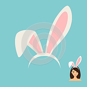 Bunny ears accessory icon