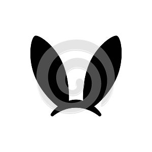 Bunny Ears . Bunny ears icon. Isolated. Vector