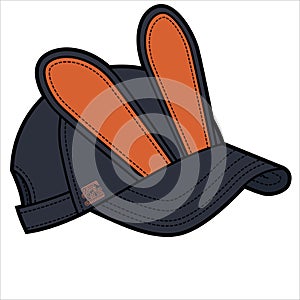 BUNNY EARS SPORTY BASEBALL CAP