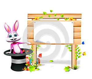 Bunny Easter bunny inside cap & eggs