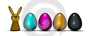 Cmyk easter eggs