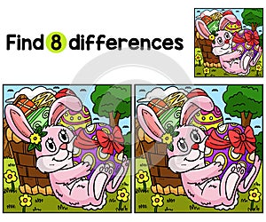 Bunny Hugging Easter Egg Find The Differences