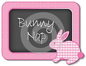 Bunny Nap Nursery Frame photo