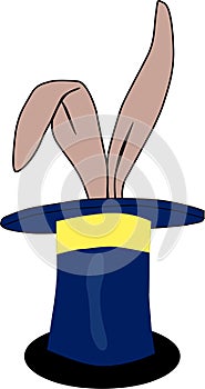 Bunny rabbit in a hat