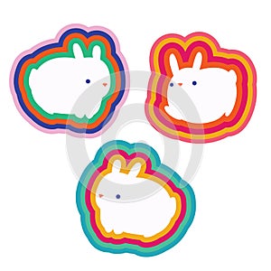 Bunny stickers