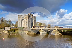 Bunratty castle at the river