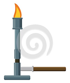 Bunsen burner, icon