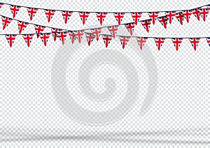 Celebración de la bandera colgante formato publicitario destinado principalmente a su uso en sitios web reino unido británico bandera triángulo 