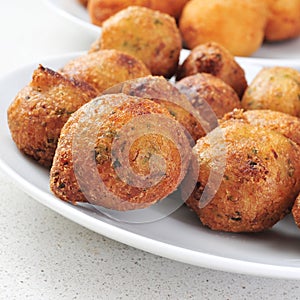 Bunuelos de bacalao, spanish cod fritters
