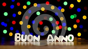 Buon anno, happy new year in Italian language