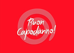 Buon Capodanno! Happy New Year on Italian language photo