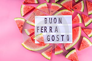 Buon Ferragosto holiday background