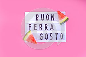 Buon Ferragosto holiday background