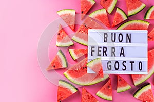 Buon Ferragosto holiday background