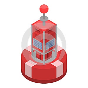 Buoy icon, isometric style
