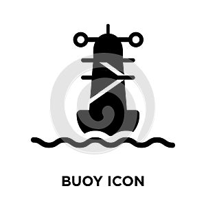 Buoy icon vector isolated on white background, logo concept of B