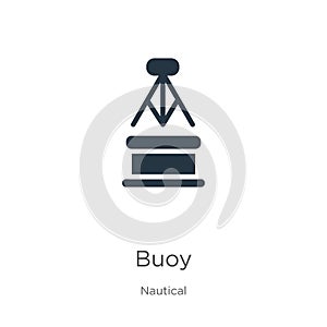 Buoy icon vector. Trendy flat buoy icon from nautical collection isolated on white background. Vector illustration can be used for