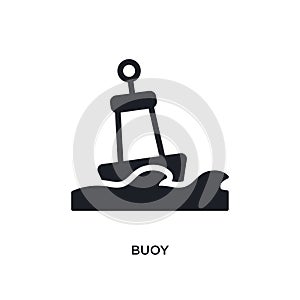 buoy isolated icon. simple element illustration from nautical concept icons. buoy editable logo sign symbol design on white