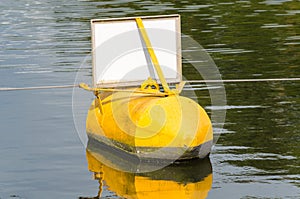 Buoy, yellow, black