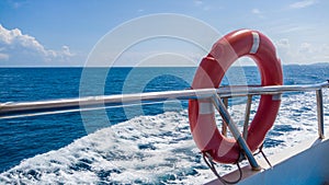 Buoyancy hanging on boat