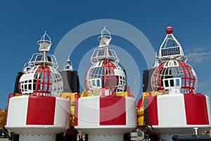 Buoys at dry