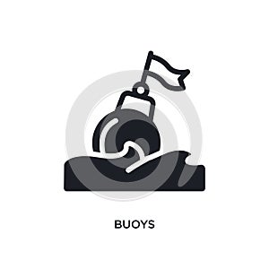 buoys isolated icon. simple element illustration from nautical concept icons. buoys editable logo sign symbol design on white