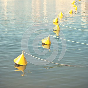 Buoys in the port