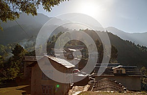 Bupsa village, trek to Everest base camp, Nepal