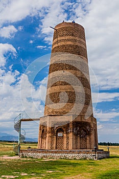 Burana tower, stump of an ancient minaret, Kyrgyzst