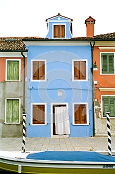 Burano island colorful houses