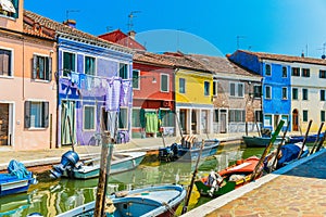 Burano Island, colorful houses