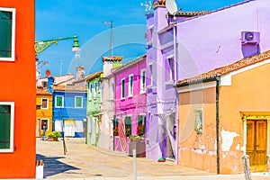 Burano Island, colorful houses