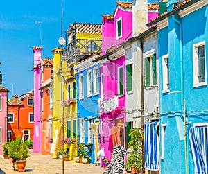 Burano Island, colorful houses