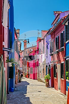 Colorful houses of Burano island