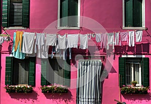 Burano laundry, Venice