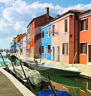 Burano village near Venise
