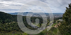 Burbank, CA, and Verdugo Mountains - Panorama photo