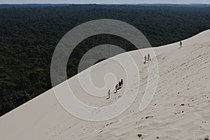 BURDEOS, FRANCE - Aug 14, 2019: The largest dune in Europe photo