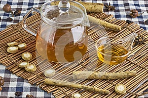 Burdock herbal tea photo
