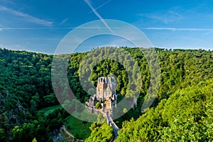 Burg Eltz castle in Rhineland-Palatinate, Germany.