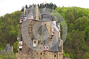 Burg Eltz, Germany: View of the burg Eltz Castle in the forest