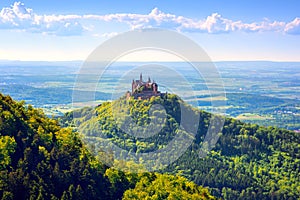 Burg Hohenzollern castle, Black forest, Germany photo